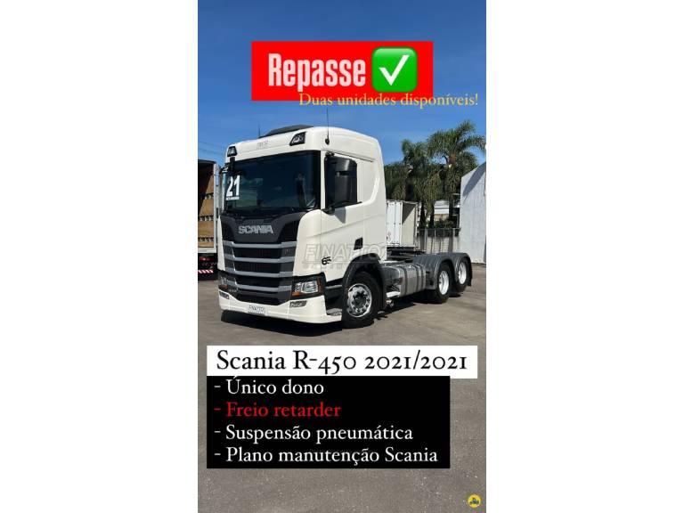 SCANIA - R-450 A6X2 - 2021/2021 - Branca - Sob Consulta